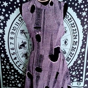 Gray and black flare  Dress